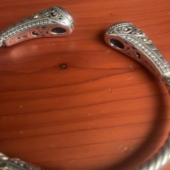 925 SS + 18k balinesian made cuff bracelet - Picture 3 of 8